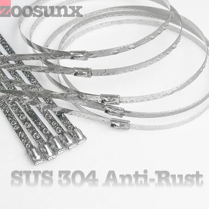 Metal Zip Ties, 304 Stainless Steel, Heavy Duty Self-locking Cable Ties - Image 5