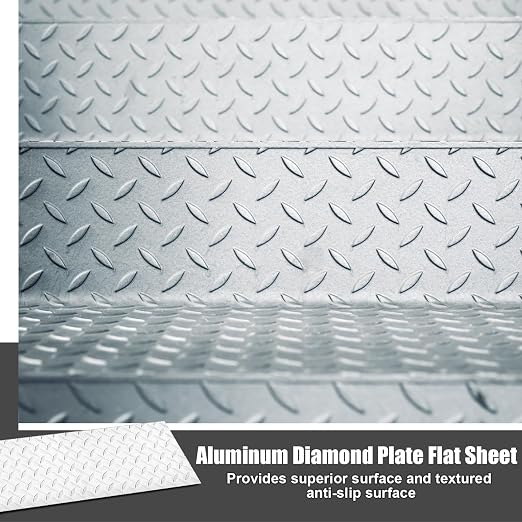 1pcs Diamond Plate Sheet Metal Heavy Duty Tread Aluminum Sheet Diamond Tread - Image 5