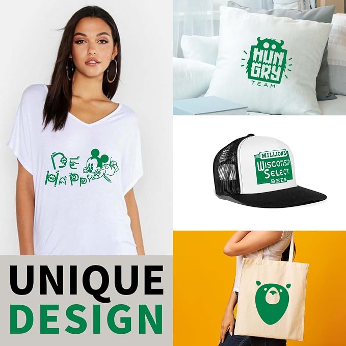 HTVRONT Green HTV Heat Transfer Vinyl - Image 7