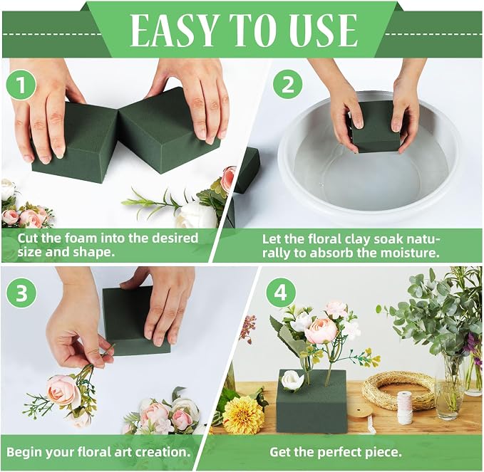 Gardace 2 Pack Floral Foam Blocks Each, Used - Image 4