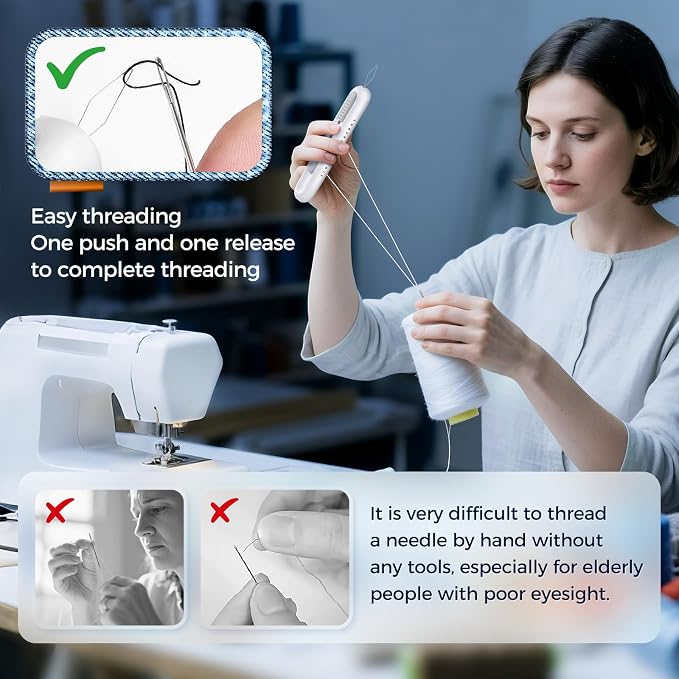 2 in 1 Needle Threader Seam Ripper Tool - Image 6