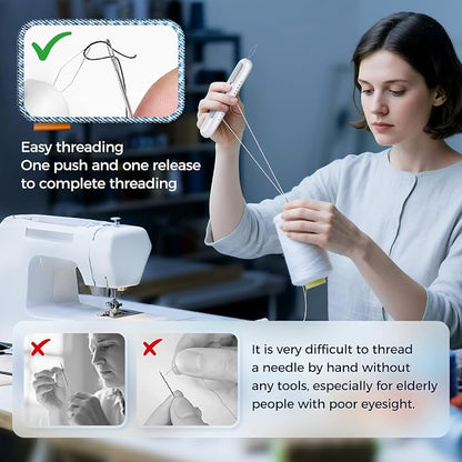 2 in 1 Needle Threader Seam Ripper Tool - Image 6