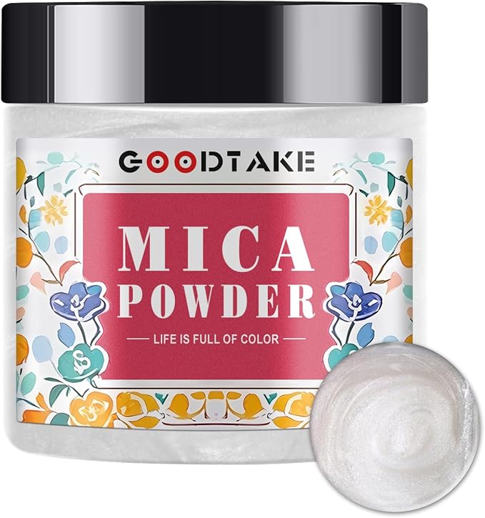 GOODTAKE Pearl White Mica Powder, Mica Pigment Powder by GOODTAKE