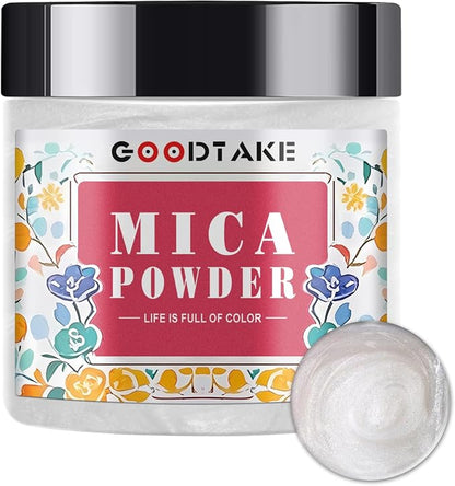 GOODTAKE Pearl White Mica Powder, Mica Pigment Powder by GOODTAKE