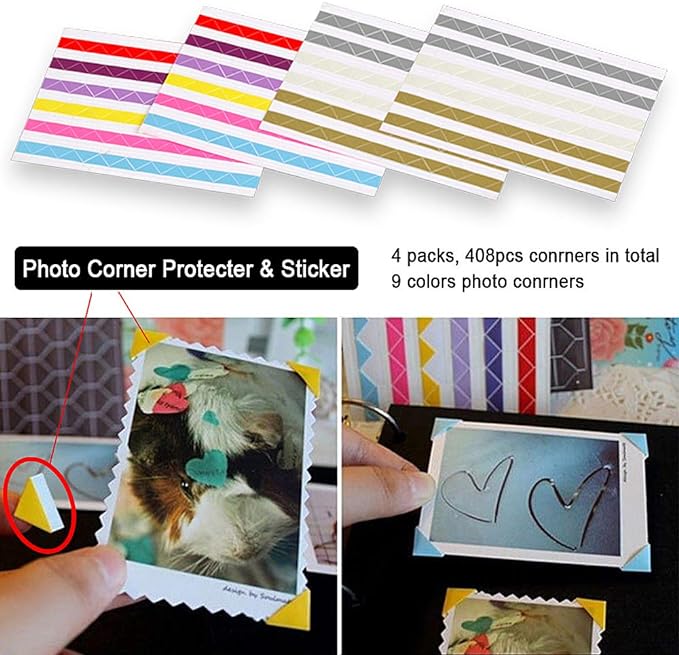 Photo Album DIY Scrapbook, Vintage Leather Cover Three-Ring Binder Family - Image 6