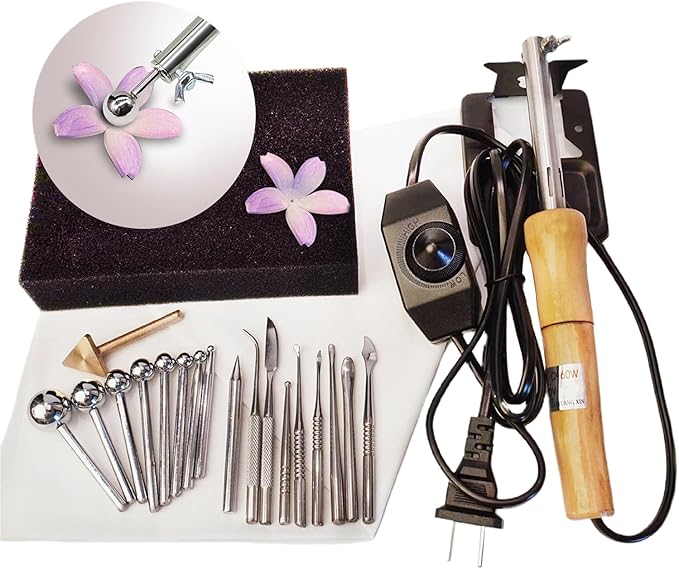 Flower Making Kit, Electric Fabric Flower Maker, Artificial Flower Ironing by Unknown