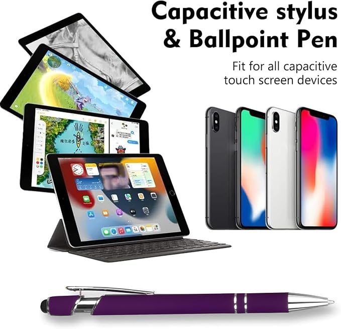 12 PCS 2 in 1 Stylus Ballpoint Pen - Image 3
