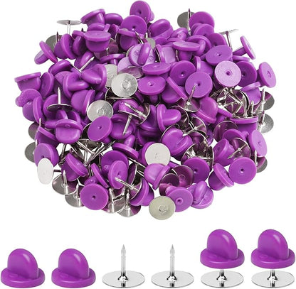 400pcs PVC Rubber Pin Backs Heliltd Butterfly Clutch Pins Tie Tacks Blank Pins by Heliltd