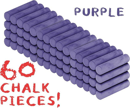 Kid Made Modern 60 Count Pack of Sidewalk Chalk – Purple - Image 2