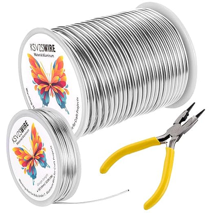 12 Gauge Aluminum Wire 82 Feet KSVZS Bendable Metal Wire by KSVZS