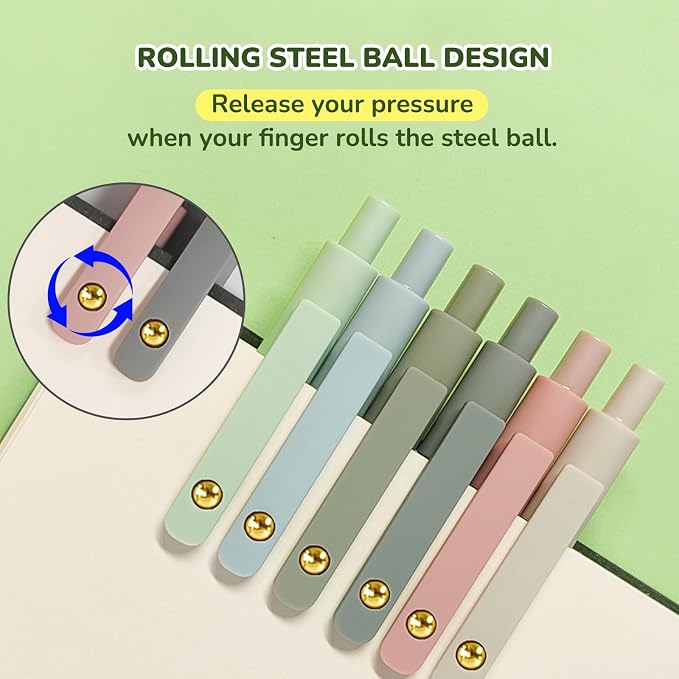 Gel Pens, 0.5mm Fine Point Smooth Writing Pens, High-End Series Retractable Pens - Image 2