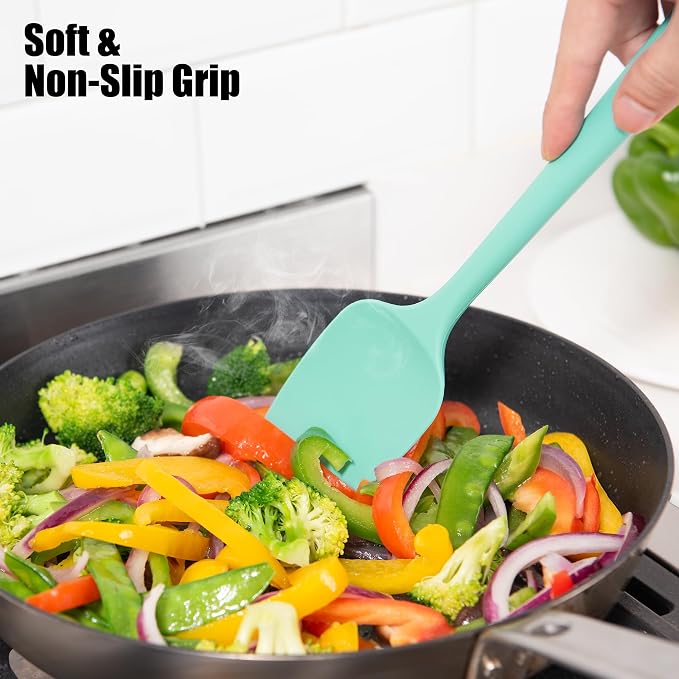 Heat Resistant Silicone Spoon Spatula, Doosu 600°F High Temp Flexible Cooking - Image 7