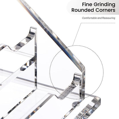 Acrylic Card Holder Clear Horizontal Business Card Organizer Stand - Image 7