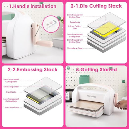 Manual Die Cutting Machine and Embossing Machine, Scrapbooking, and DIY Crafts - Image 8