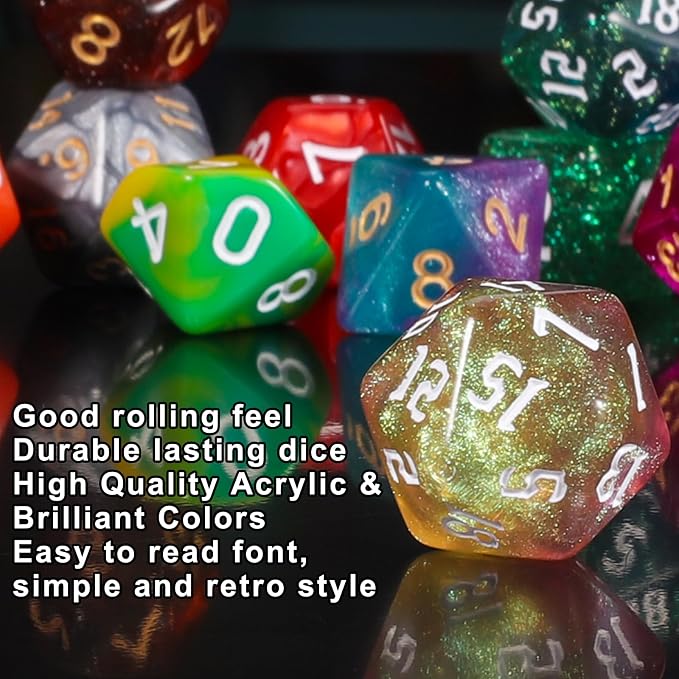QMay 35 Sets Polyhedral Dice - Image 4