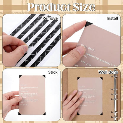 2040pcs 20 Sheets Self Adhesive Photo Corners, Memory Books - Image 4