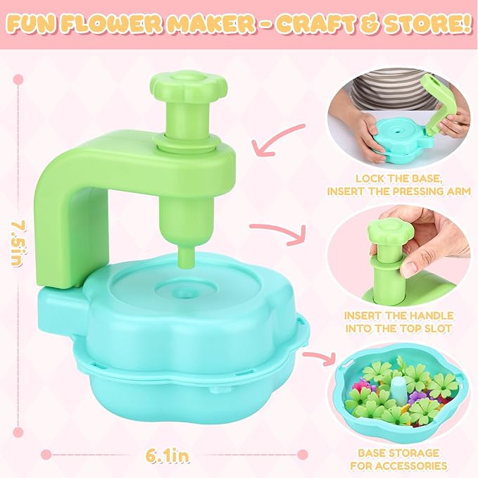 Crelloci DIY Fabric Flower Bouquet Craft Kit - Image 2