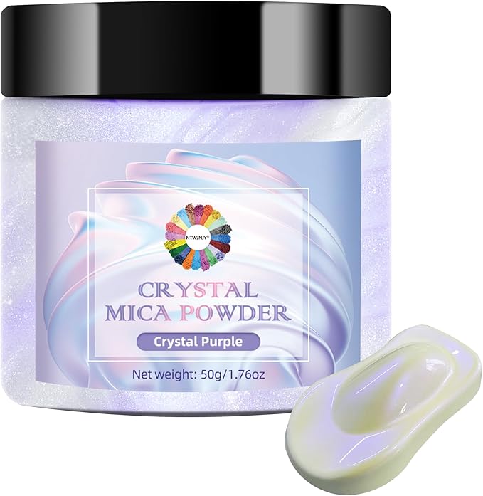 Crystal Purple Mica Powder for Epoxy Resin，Natural Shimmer Mica Powder Used for by NTWJNJY