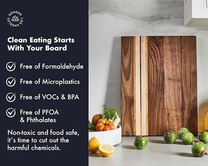 Sonder Los Angeles, Large Walnut/Cherry/Maple Wood Cutting Board - Image 3