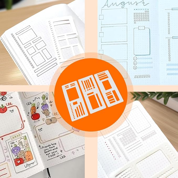 Handmade Flexible Record Template, Reusable Templates Planner Stencils - Image 4