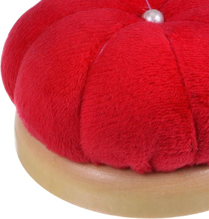 HARFINGTON Wooden Base Needle Pincushions Japanese Style Pin Cushions Round Pin - Image 4