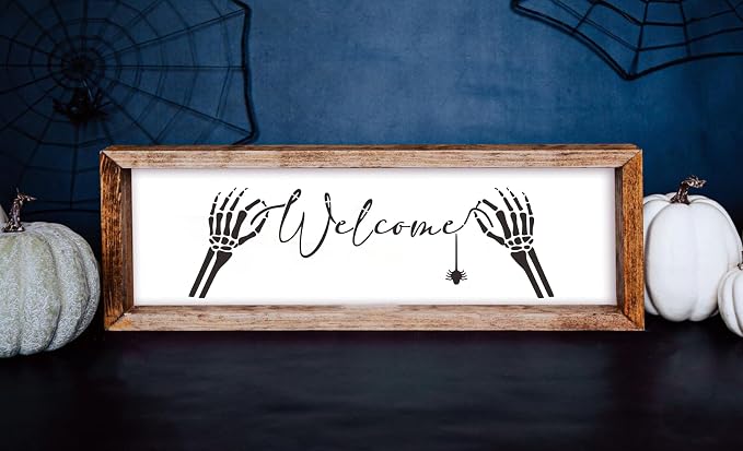 Halloween Stencils for Painting Large Skeleton Porch Stencils Ghost Boo Spooky - Image 6