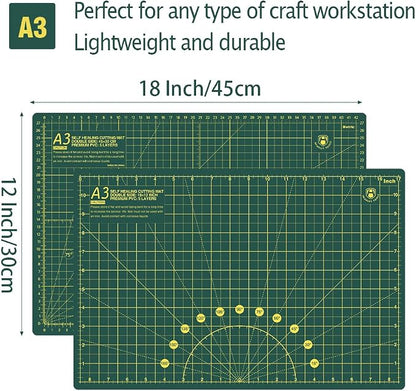 Headley Tools 18"x12" Thickened Self Healing Cutting Mat, A3 Rotary Cutting - Image 2