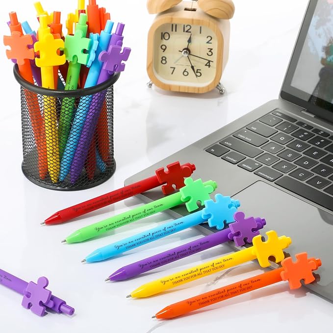 Eaasty 24 Pcs Employee Appreciation Gifts Bulk Inspirational Puzzle Pens Thank - Image 5