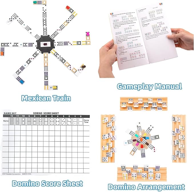 Upgraded Mexican Train Dominoes Set - Image 5