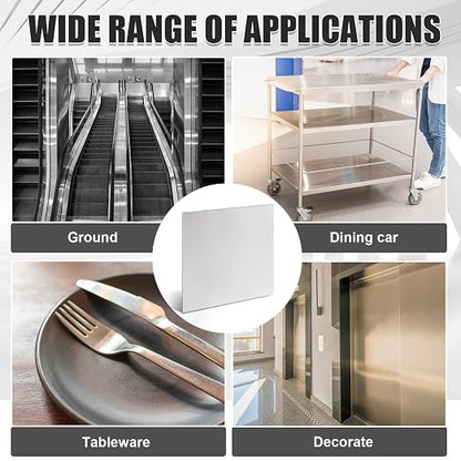 1 Pcs 430 Stainless Steel Sheet Metal 12 x 12 Inches 24GA Metal Plates Panel #4 - Image 6