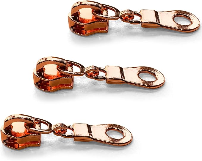 Sawoake 50PCS #5 Rose Gold Metal Handle - Image 2