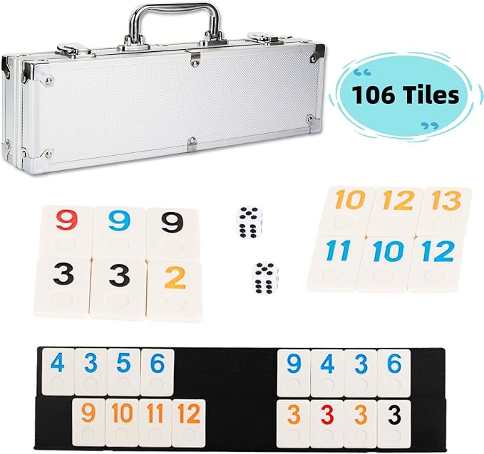 NOLIE 106 Tiles Rummy Cube Game Set - Image 8