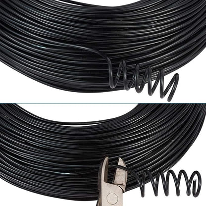Fashewelry 328 Feet 15 Gauge Aluminum Wire Black Bendable Metal Craft Wire - Image 4