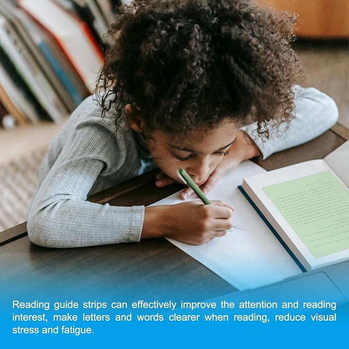PATIKIL A4 Size Guided Reading Sheet, Grass Green - Image 4