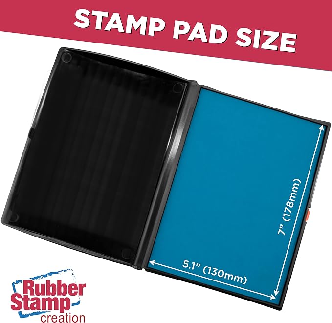 Large Premium Light Blue Ink Stamp Pad - Image 3
