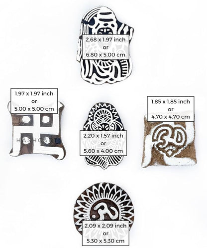 Wooden Pottery Stamps for Block Printing - Image 4