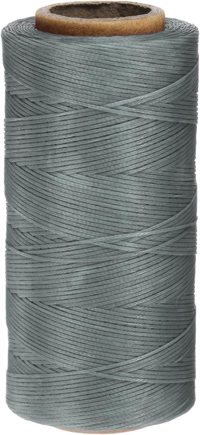 uxcell Leather Sewing Waxed Thread, 284 Yards / 260m 0.8mm 150D Flat Polyester by uxcell