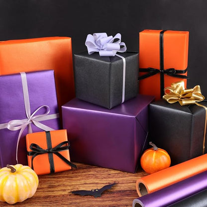 NESCCI Deep Purple Matte Wrapping Paper, Solid Color Pearly-Lustre Paper - Image 6