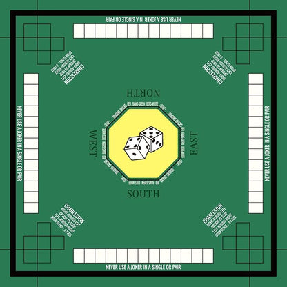 Mahjong Mat for Table 31.5''x31.5'', Mahjong Cloth Cover - Image 7