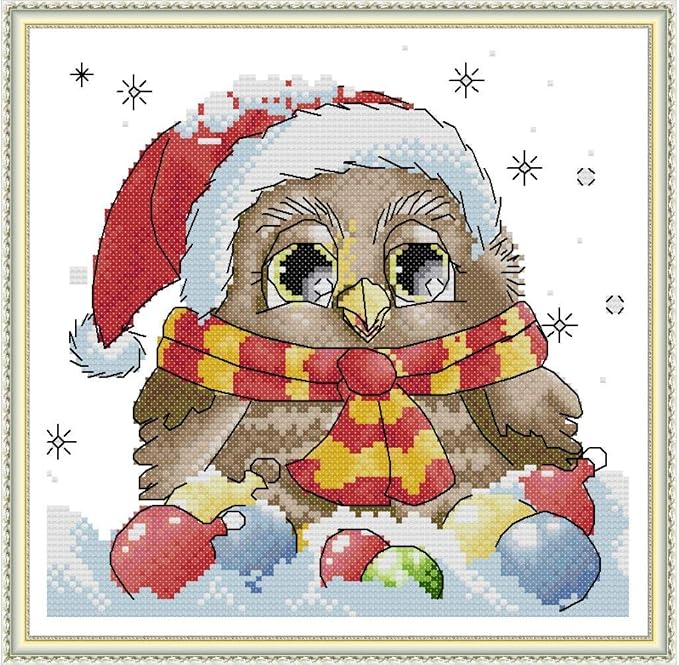CROSSDECOR Cross Stitch Stamped Kits 11CT 13X11 inch Pre-Printed by CROSSDECOR