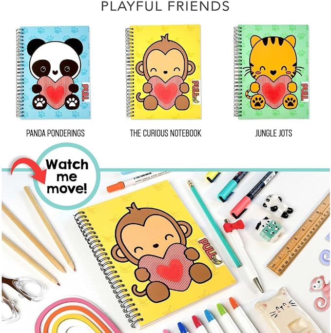 Animation Notebooks | Cute Spiral Notebooks | A5 Size 6.5in x 8.75in | 160 - Image 4