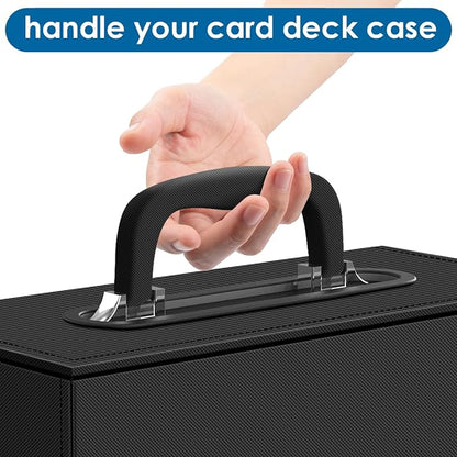 110+ Magnetic Card Holder Card Deck Case, Leather Magnetic Closure Commander - Image 5
