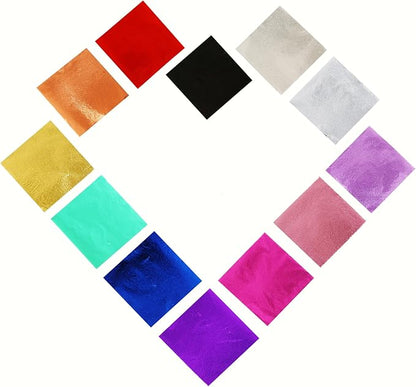 KINNO Gold Leaf Sheets 12 Colors 120 Sheets by KINNOGOLDLEAF