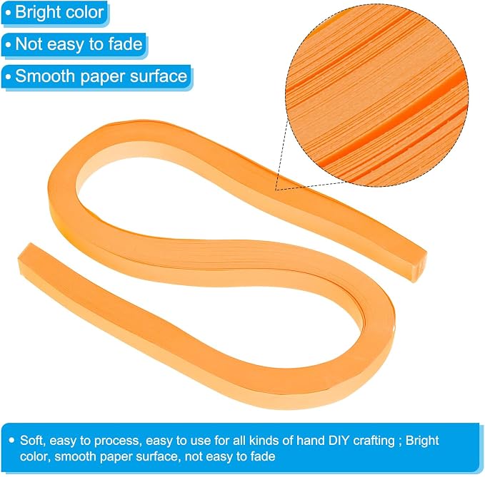 PATIKIL 360pcs Quilling Paper Strips Paper Flowers Quilling Kits 3/8" Origami - Image 3