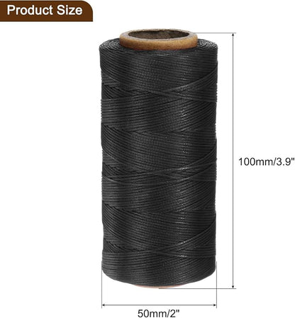 Uxcell 150D 0.8mm Flat Waxed Thread, 284 Yards Polyester, Leather Sewing Waxed - Image 2