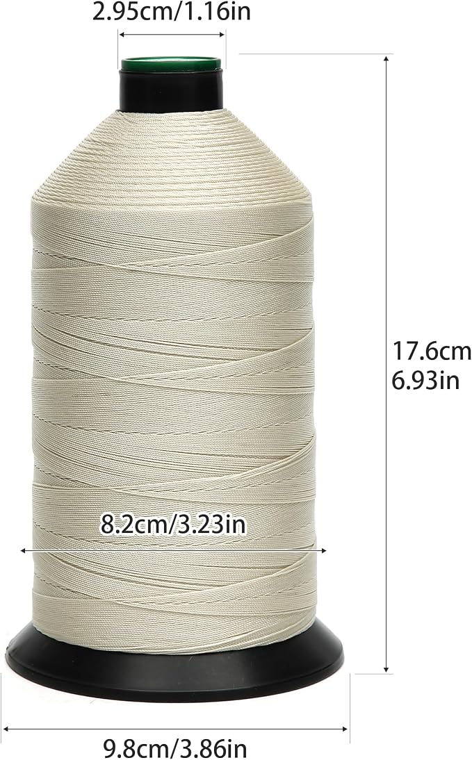 Extra Strong Bonded Nylon Thread #138 Tex135 – 16 OZ, Versatile Stitching - Image 2