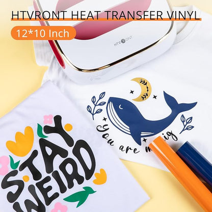 HTVRONT HTV Heat Transfer Vinyl -13 Pack HTV Vinyl Sheets, 10 Assorted Premium - Image 6