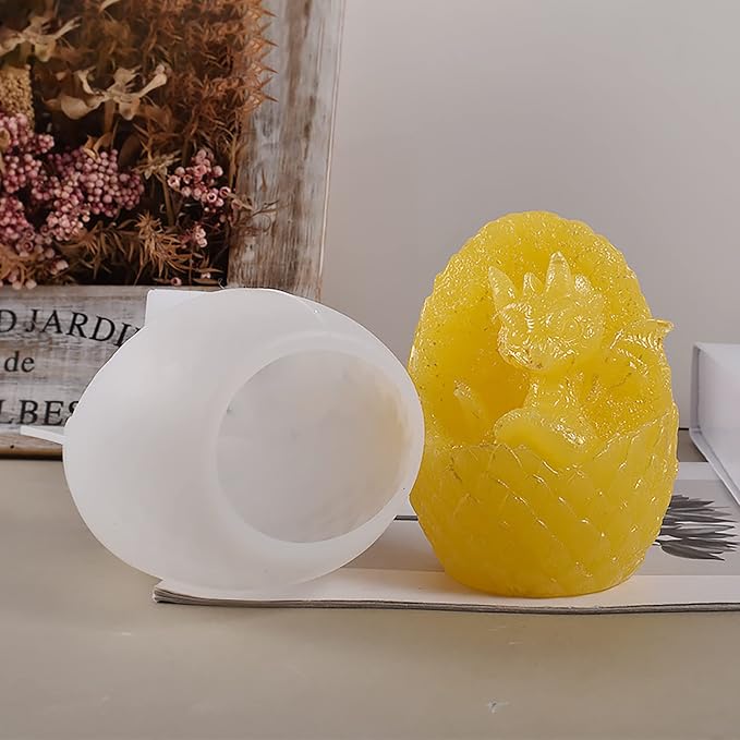 Vertical Dragon Egg Mold Dinosaur Mold Silicone Mold - Image 4