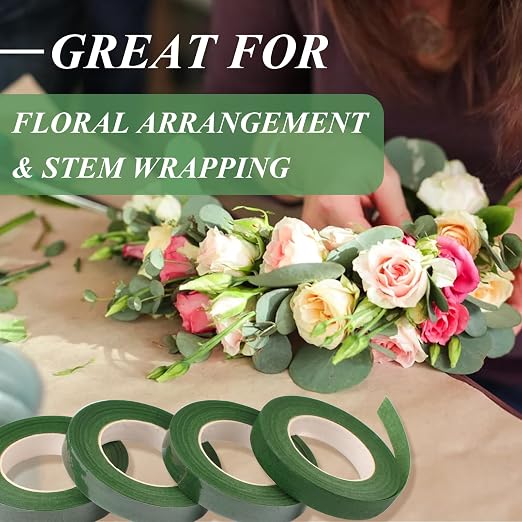 Phinus 9 Rolls Floral Tape, 1/2 Inch x 30 Yard Flower Tape, Bouquet Stem - Image 6