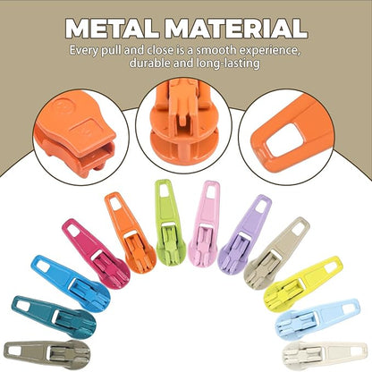 DOITEM 96Pcs Zipper Repair Kit Zipper Replacement 3# Zipper Pull Rescue Kit - Image 7